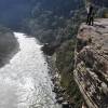 Observando o canyon abaixo do Salto Barão do Rio Branco, em Prudentópolis - PR